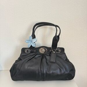 Coach Garnet Turnlock pleated bag